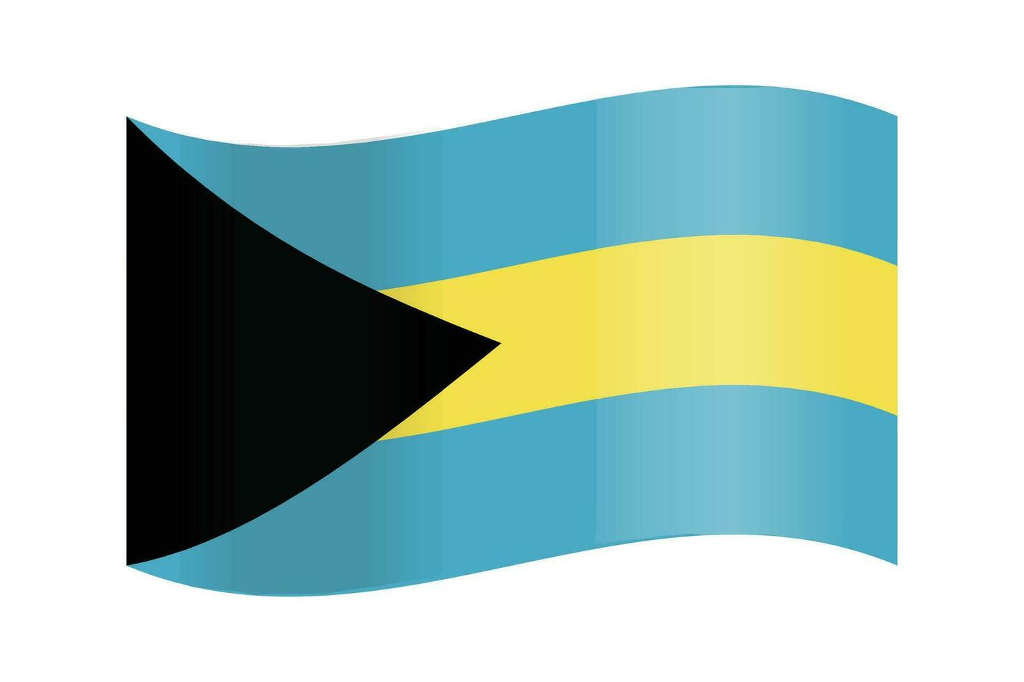 Bahamas National Flagge im Vektor