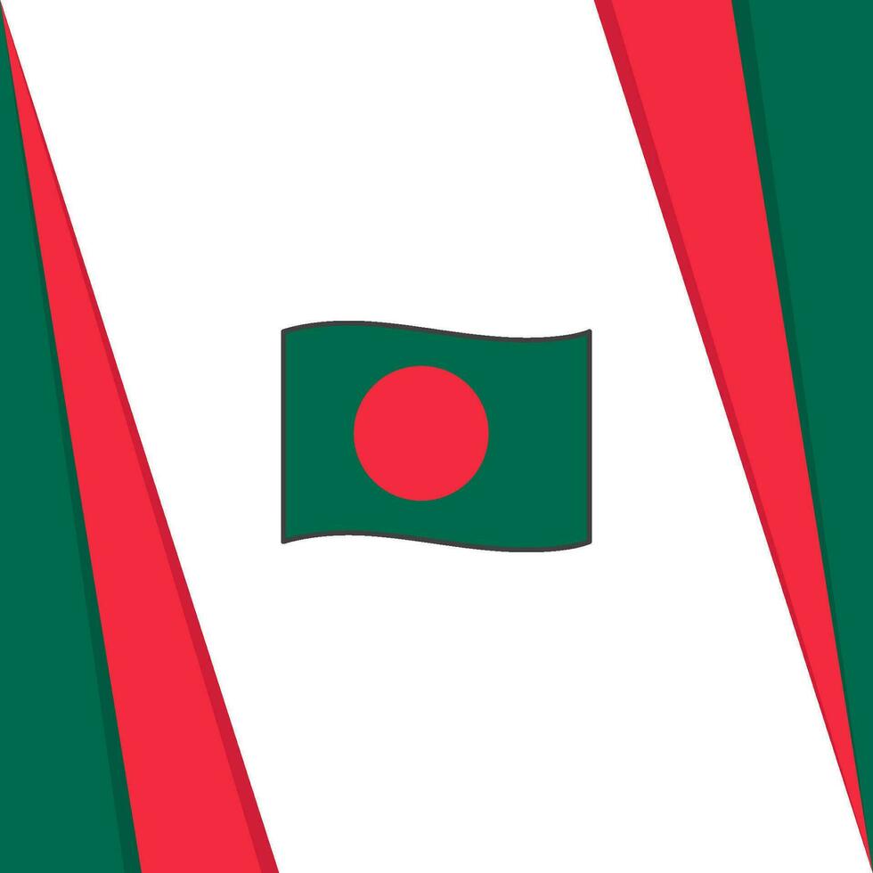 bangladesh flagga abstrakt bakgrund design mall. bangladesh oberoende dag baner social media posta. bangladesh flagga vektor