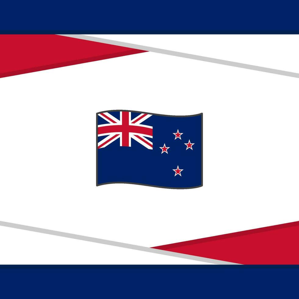 Neu Neuseeland Flagge abstrakt Hintergrund Design Vorlage. Neu Neuseeland Unabhängigkeit Tag Banner Sozial Medien Post. Neu Neuseeland Vektor