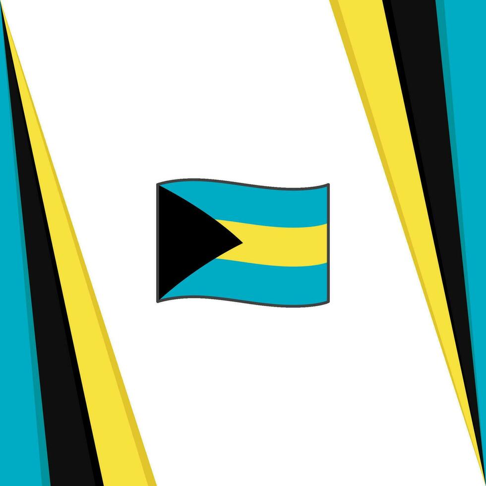 Bahamas Flagge abstrakt Hintergrund Design Vorlage. Bahamas Unabhängigkeit Tag Banner Sozial Medien Post. Bahamas Flagge vektor