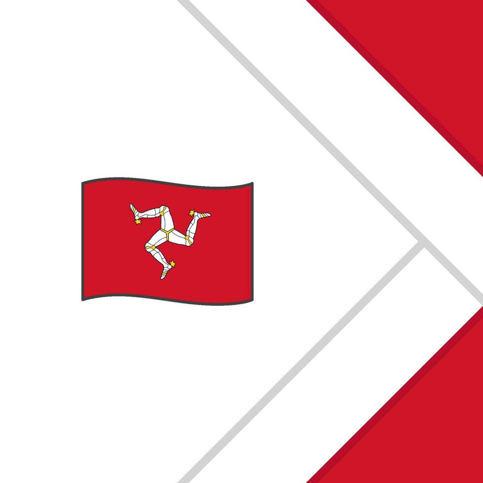 Insel von Mann Flagge abstrakt Hintergrund Design Vorlage. Insel von Mann Unabhängigkeit Tag Banner Sozial Medien Post. Insel von Mann Karikatur vektor