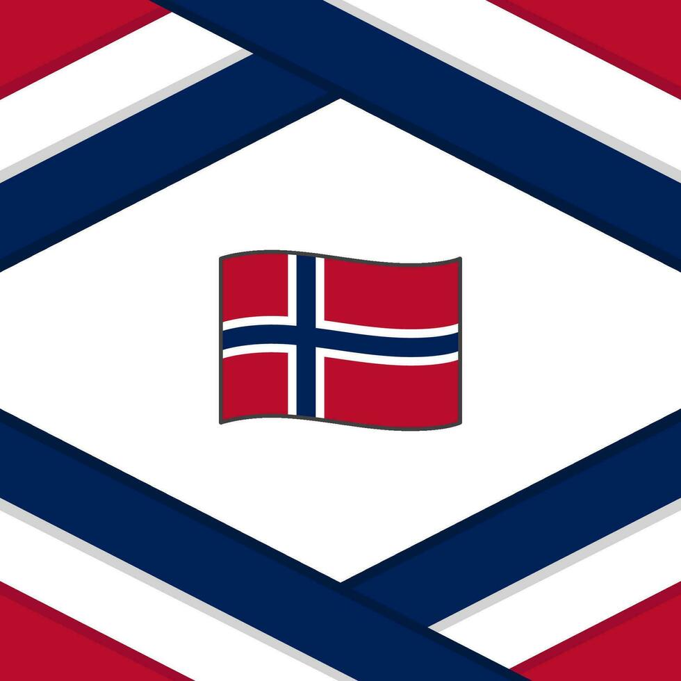 Norge flagga abstrakt bakgrund design mall. Norge oberoende dag baner social media posta. Norge mall vektor