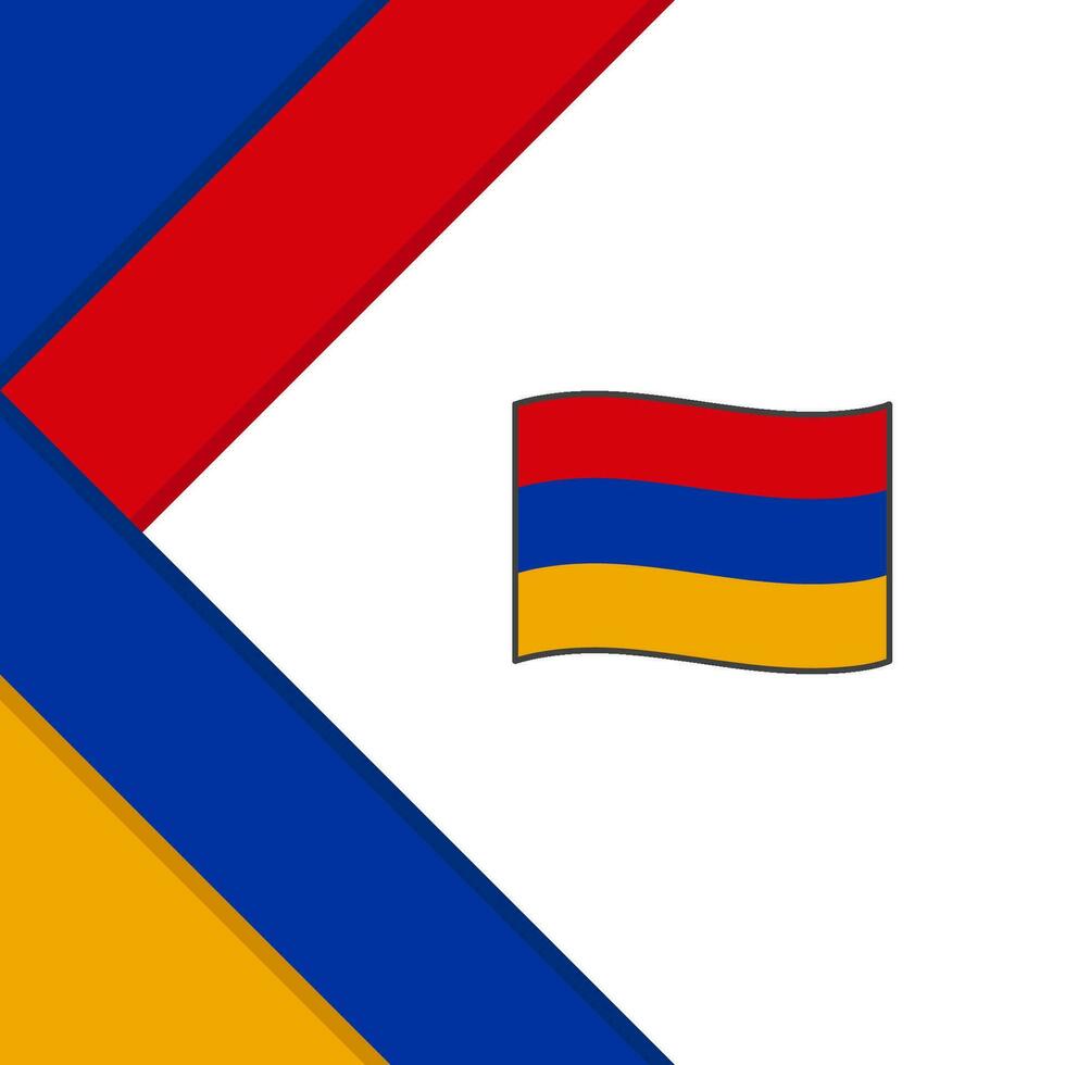 armenia flagga abstrakt bakgrund design mall. armenia oberoende dag baner social media posta. armenia illustration vektor