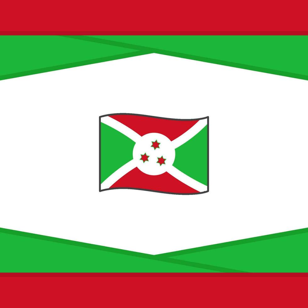 burundi flagga abstrakt bakgrund design mall. burundi oberoende dag baner social media posta. burundi vektor