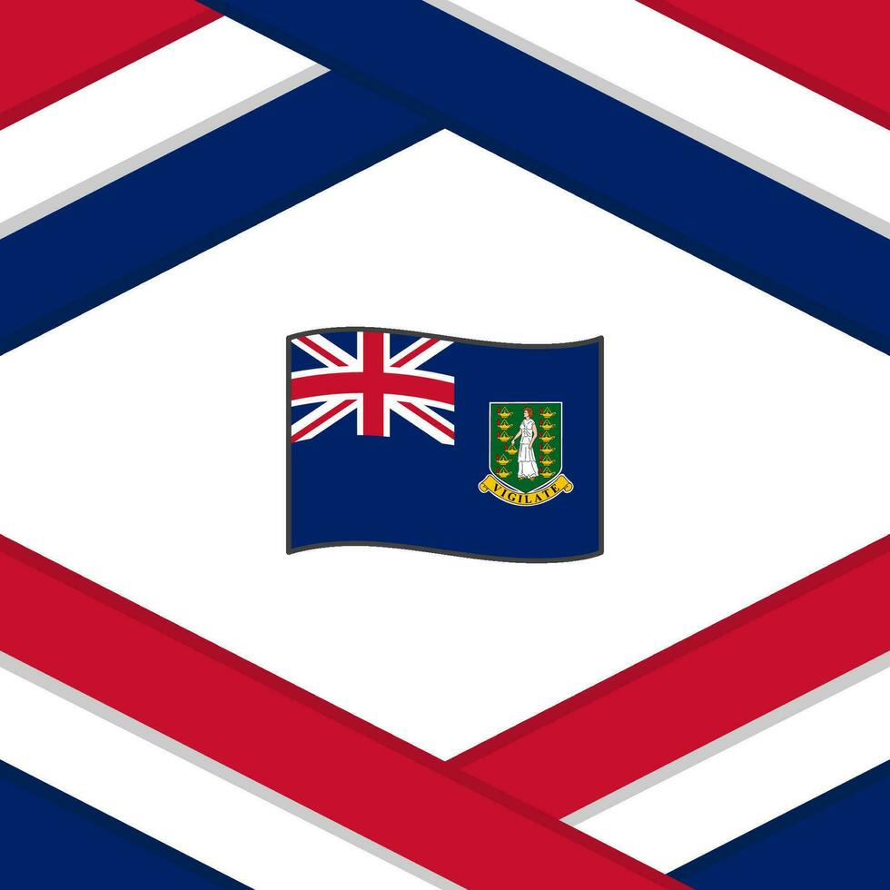 brittiskt jungfrulig öar flagga abstrakt bakgrund design mall. brittiskt jungfrulig öar oberoende dag baner social media posta. mall vektor