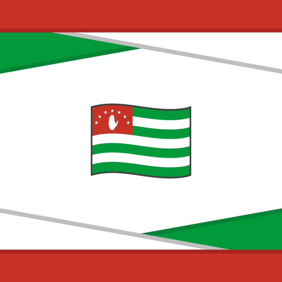 abkhazia flagga abstrakt bakgrund design mall. abkhazia oberoende dag baner social media posta. abkhazia vektor