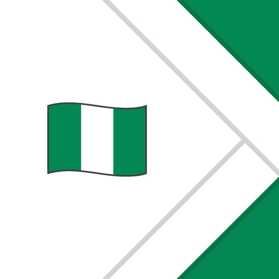 nigeria flagga abstrakt bakgrund design mall. nigeria oberoende dag baner social media posta. nigeria tecknad serie vektor