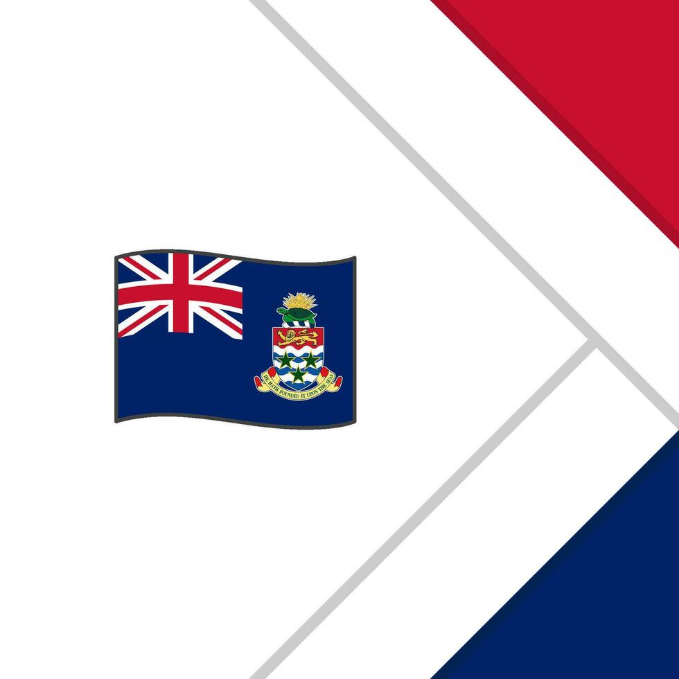 Cayman Inseln Flagge abstrakt Hintergrund Design Vorlage. Cayman Inseln Unabhängigkeit Tag Banner Sozial Medien Post. Cayman Inseln Karikatur vektor