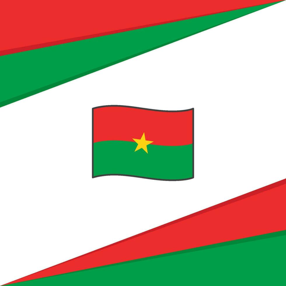 Burkina faso flagga abstrakt bakgrund design mall. Burkina faso oberoende dag baner social media posta. Burkina faso design vektor