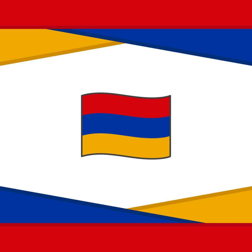 Armenien Flagge abstrakt Hintergrund Design Vorlage. Armenien Unabhängigkeit Tag Banner Sozial Medien Post. Armenien Vektor