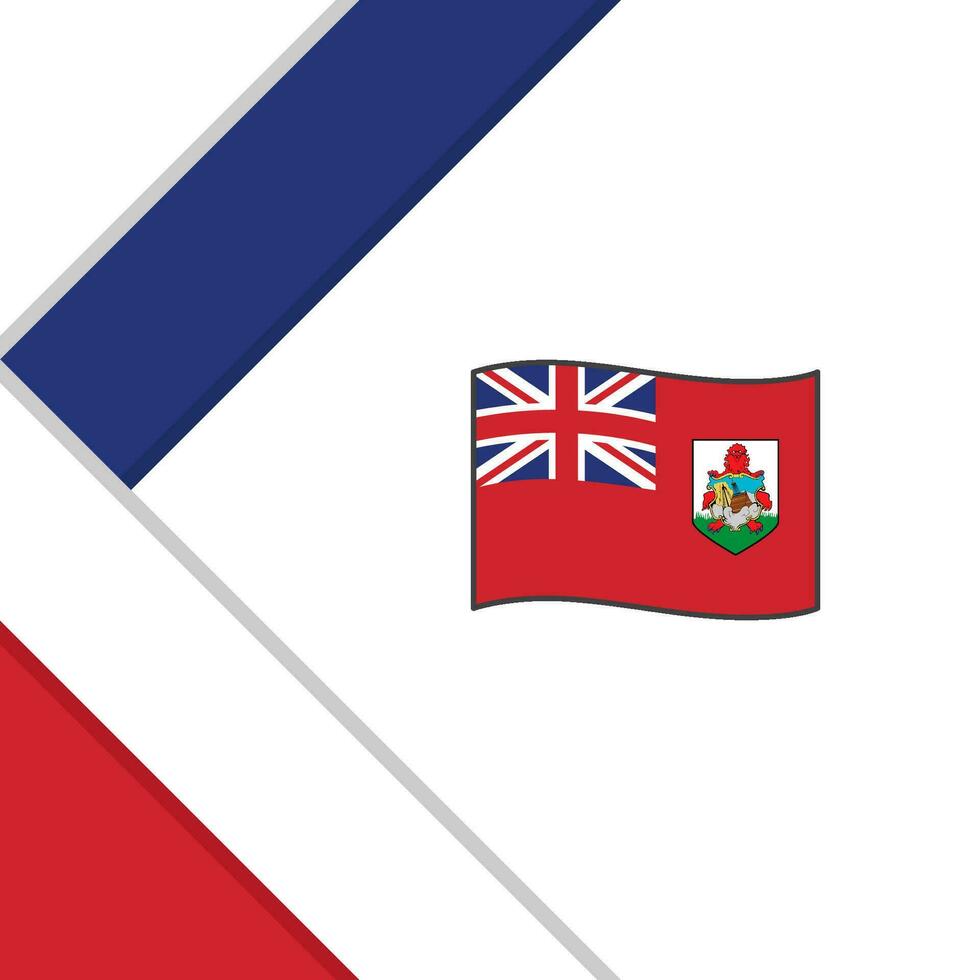 bermuda flagga abstrakt bakgrund design mall. bermuda oberoende dag baner social media posta. bermuda illustration vektor