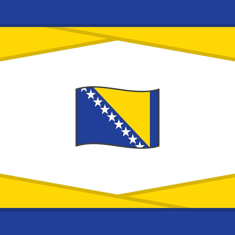 Bosnien und Herzegowina Flagge abstrakt Hintergrund Design Vorlage