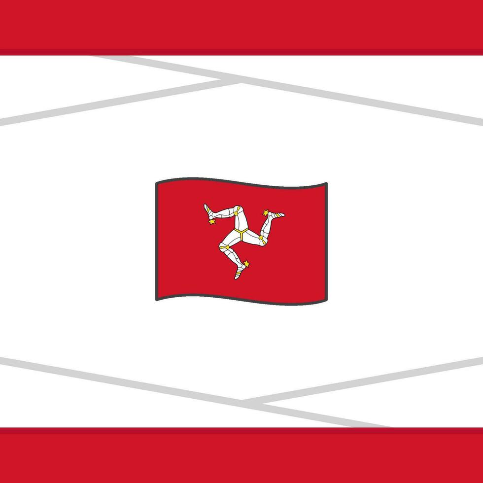 Insel von Mann Flagge abstrakt Hintergrund Design Vorlage. Insel von Mann Unabhängigkeit Tag Banner Sozial Medien Post. Insel von Mann Vektor