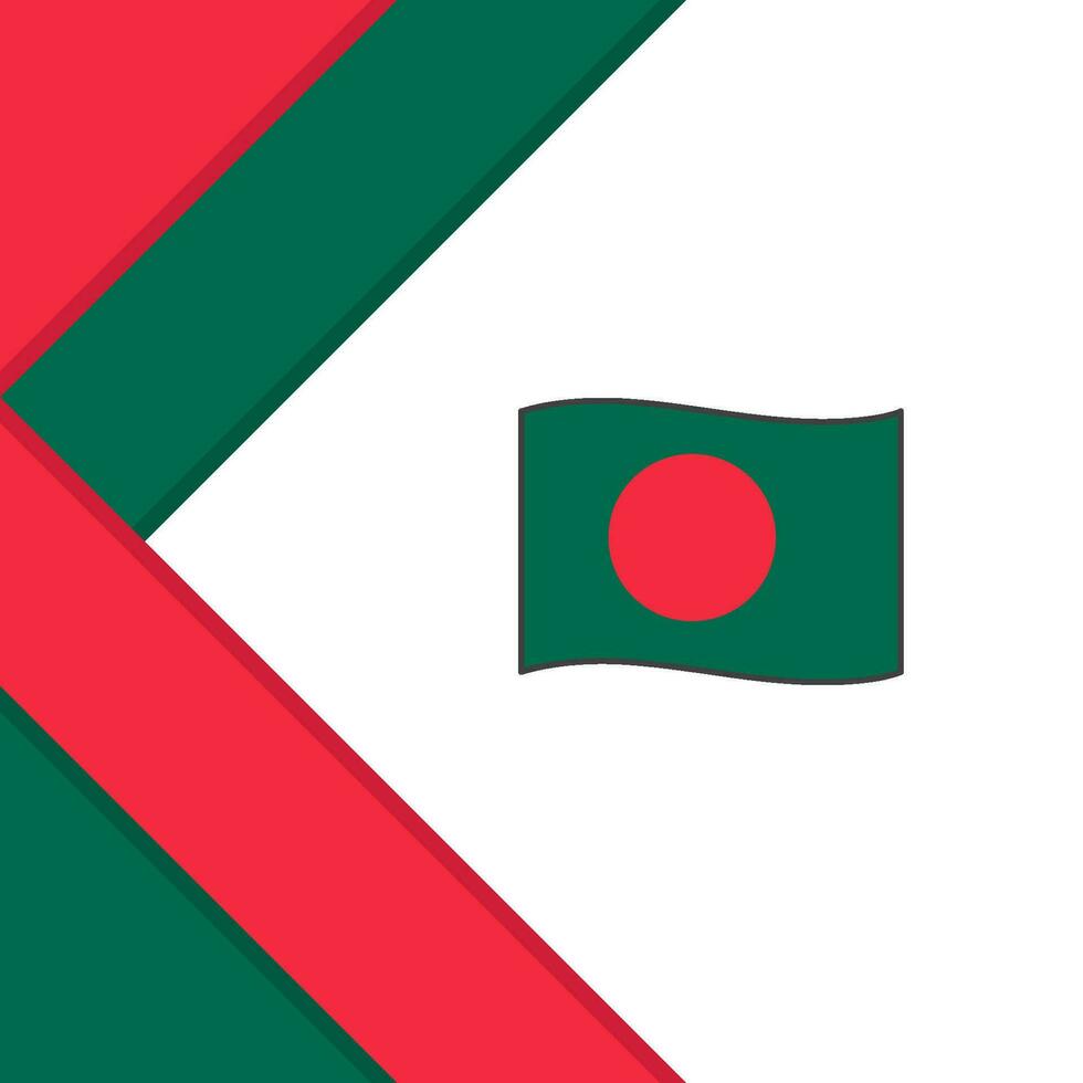 Bangladesch Flagge abstrakt Hintergrund Design Vorlage. Bangladesch Unabhängigkeit Tag Banner Sozial Medien Post. Bangladesch Illustration vektor