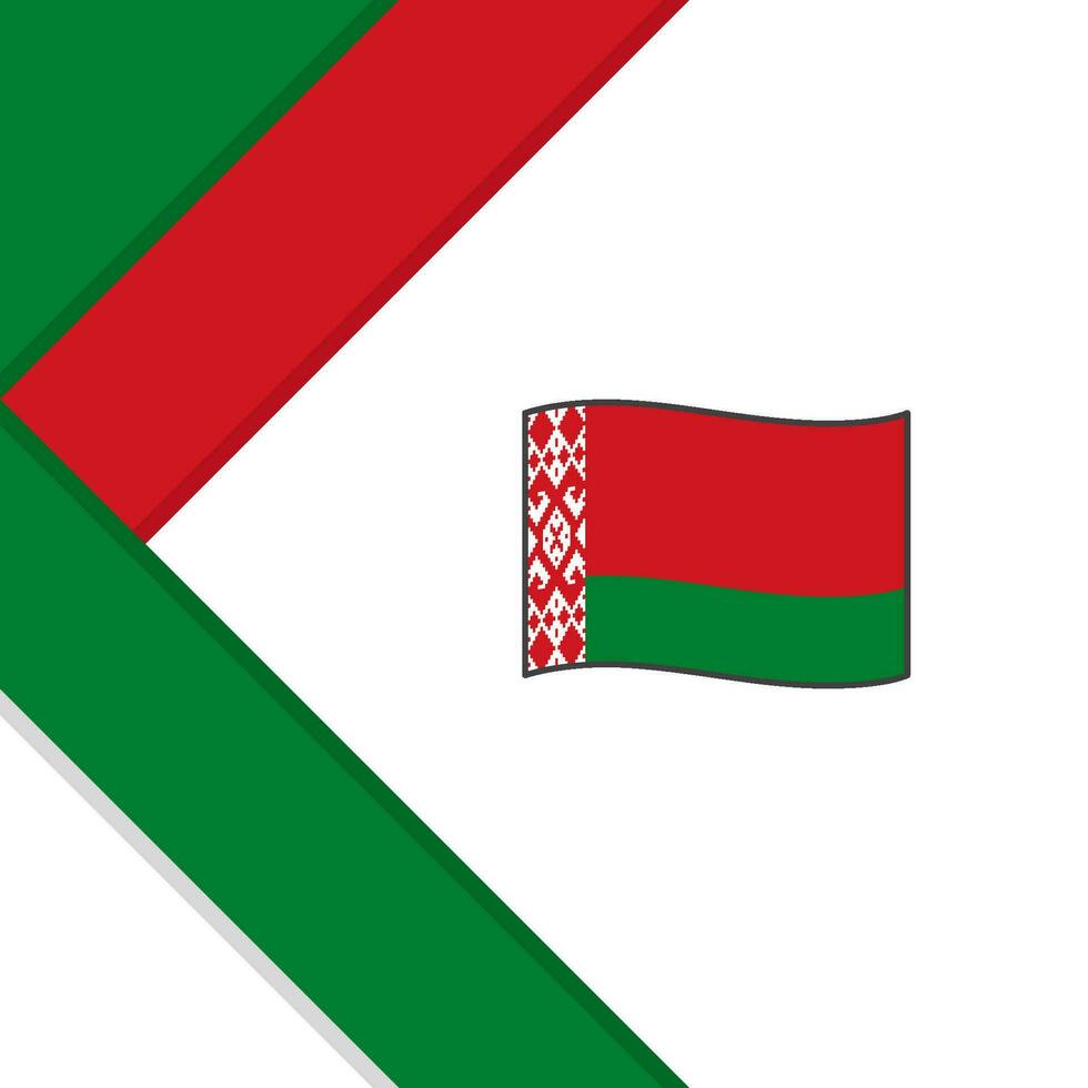 Weißrussland Flagge abstrakt Hintergrund Design Vorlage. Weißrussland Unabhängigkeit Tag Banner Sozial Medien Post. Weißrussland Illustration vektor