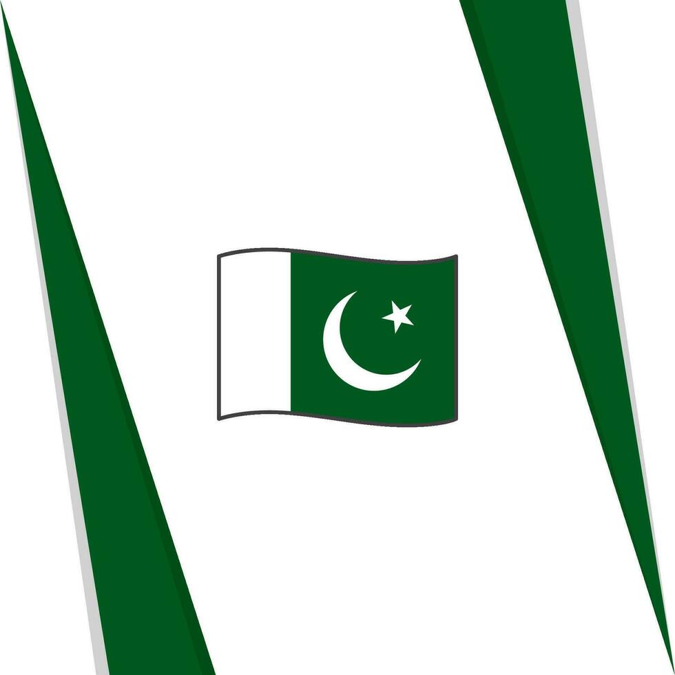 Pakistan Flagge abstrakt Hintergrund Design Vorlage. Pakistan Unabhängigkeit Tag Banner Sozial Medien Post. Pakistan Flagge vektor