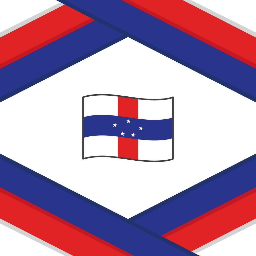 Niederlande Antillen Flagge abstrakt Hintergrund Design Vorlage. Niederlande Antillen Unabhängigkeit Tag Banner Sozial Medien Post. Niederlande Antillen Vorlage vektor