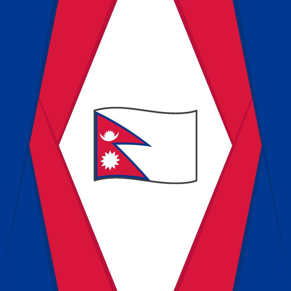 Nepal Flagge abstrakt Hintergrund Design Vorlage. Nepal Unabhängigkeit Tag Banner Sozial Medien Post. Nepal Hintergrund vektor