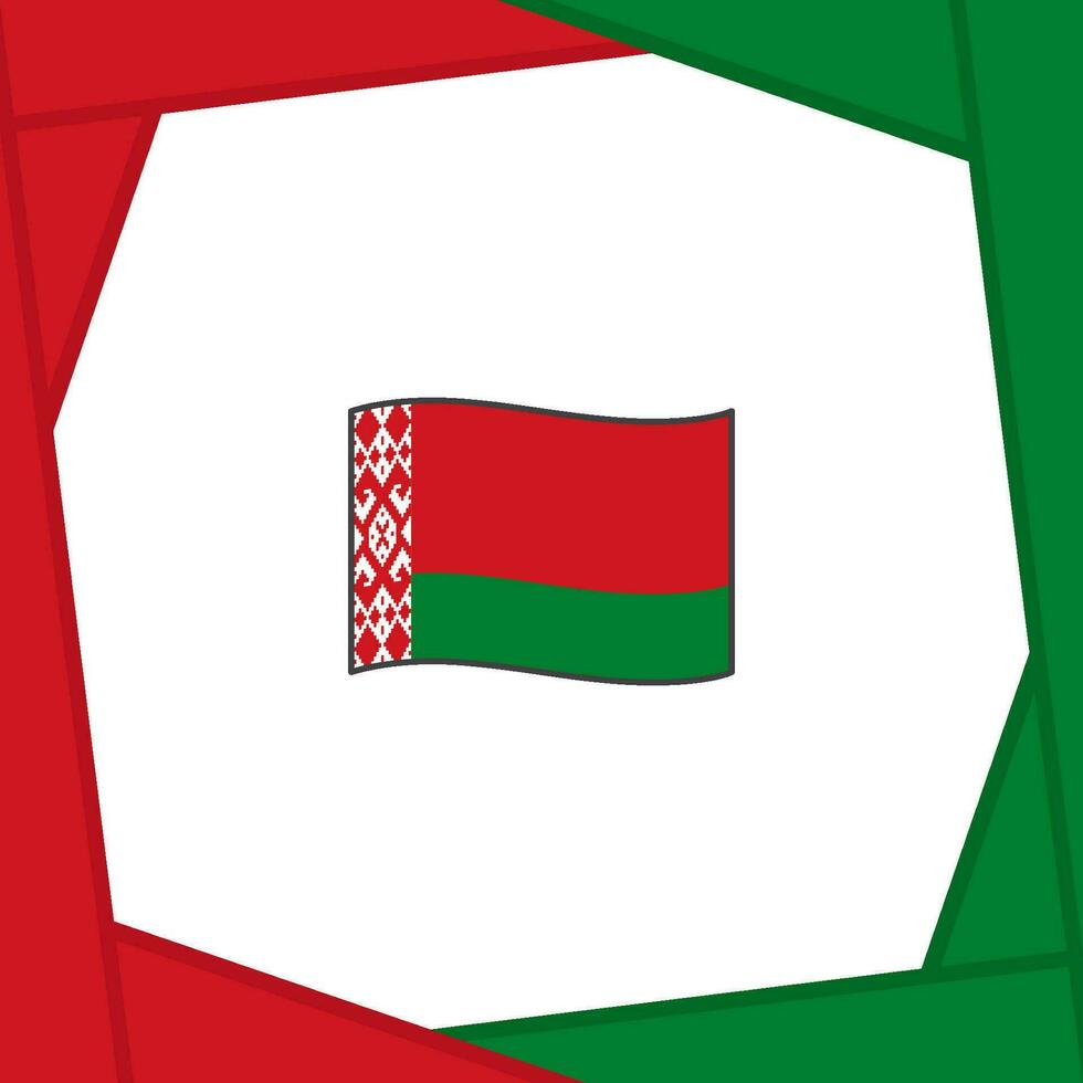 Vitryssland flagga abstrakt bakgrund design mall. Vitryssland oberoende dag baner social media posta. Vitryssland baner vektor
