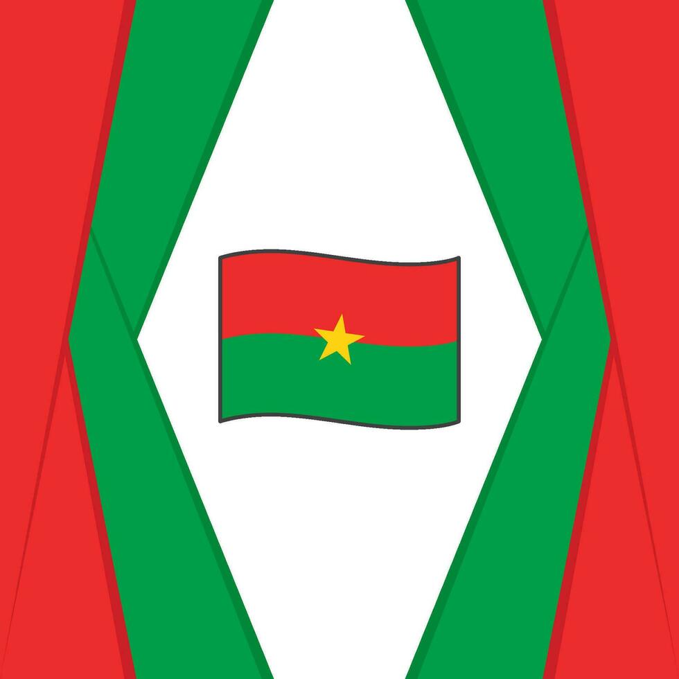 Burkina faso flagga abstrakt bakgrund design mall. Burkina faso oberoende dag baner social media posta. Burkina faso bakgrund vektor