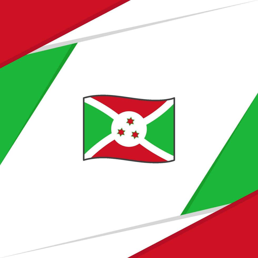 Burundi Flagge abstrakt Hintergrund Design Vorlage. Burundi Unabhängigkeit Tag Banner Sozial Medien Post. Burundi vektor