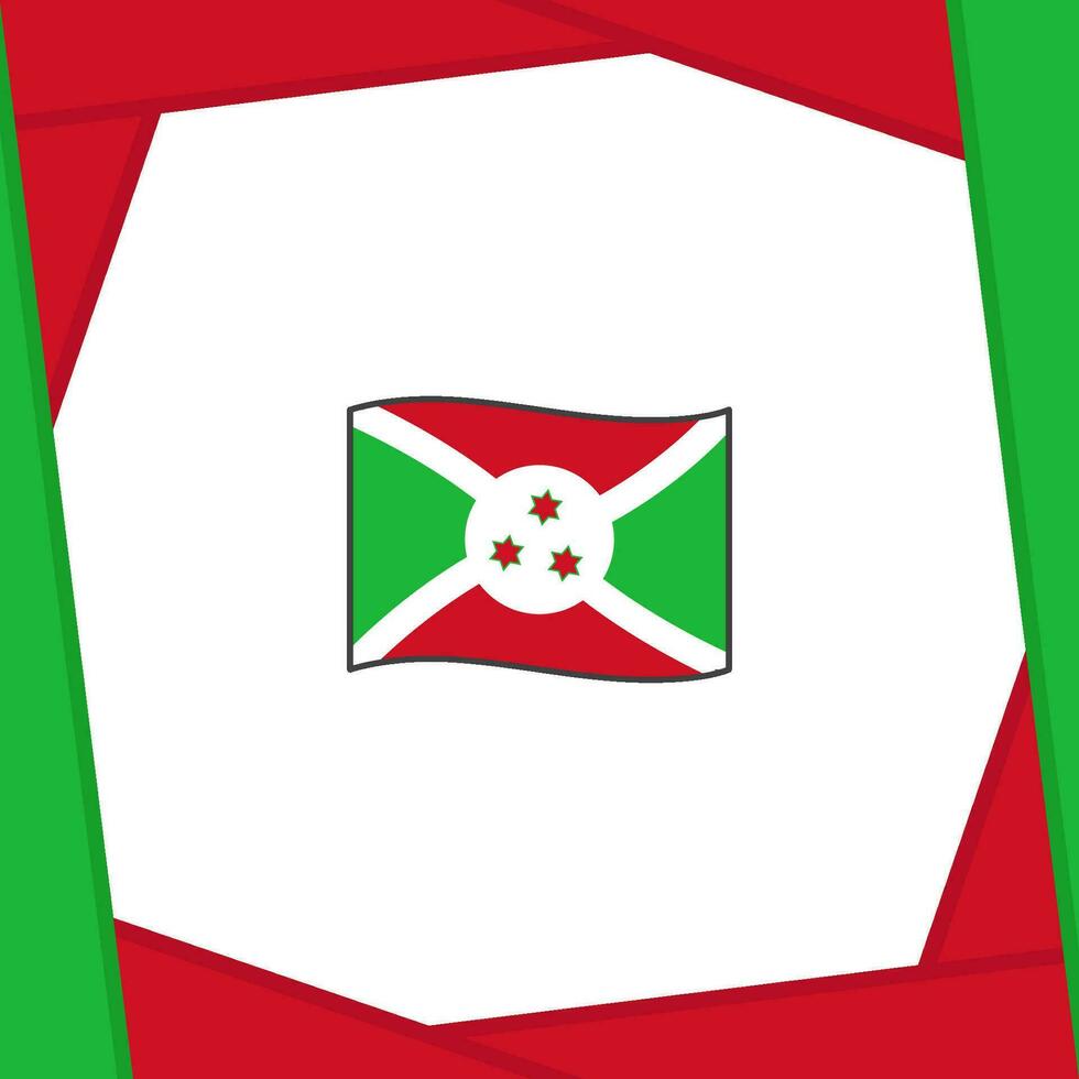 burundi flagga abstrakt bakgrund design mall. burundi oberoende dag baner social media posta. burundi baner vektor