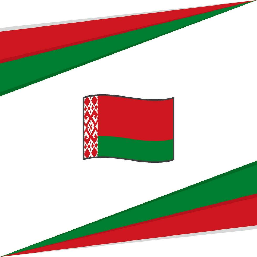 Weißrussland Flagge abstrakt Hintergrund Design Vorlage. Weißrussland Unabhängigkeit Tag Banner Sozial Medien Post. Weißrussland Design vektor