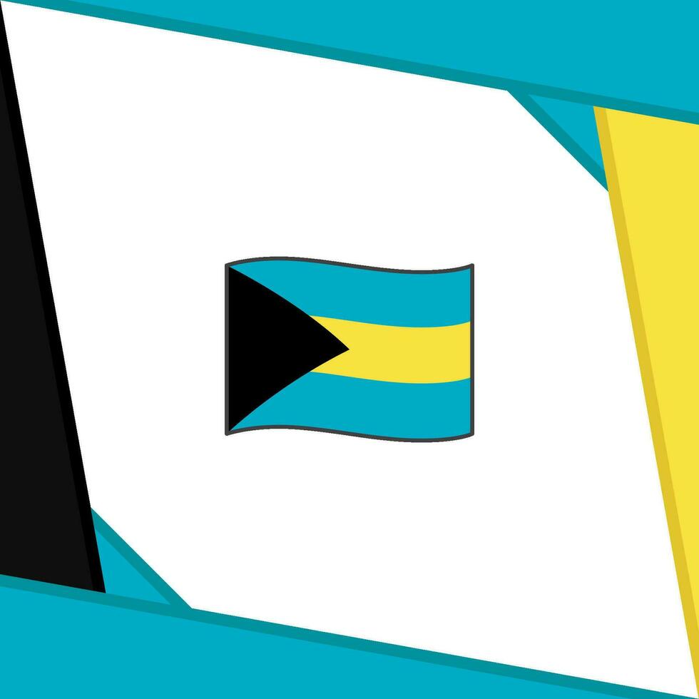 Bahamas Flagge abstrakt Hintergrund Design Vorlage. Bahamas Unabhängigkeit Tag Banner Sozial Medien Post. Bahamas Unabhängigkeit Tag vektor
