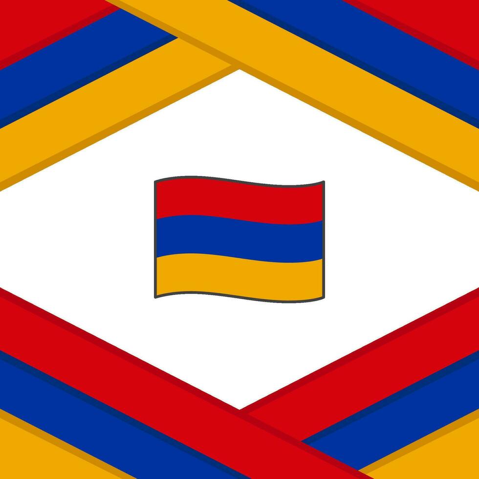 Armenien Flagge abstrakt Hintergrund Design Vorlage. Armenien Unabhängigkeit Tag Banner Sozial Medien Post. Armenien Vorlage vektor