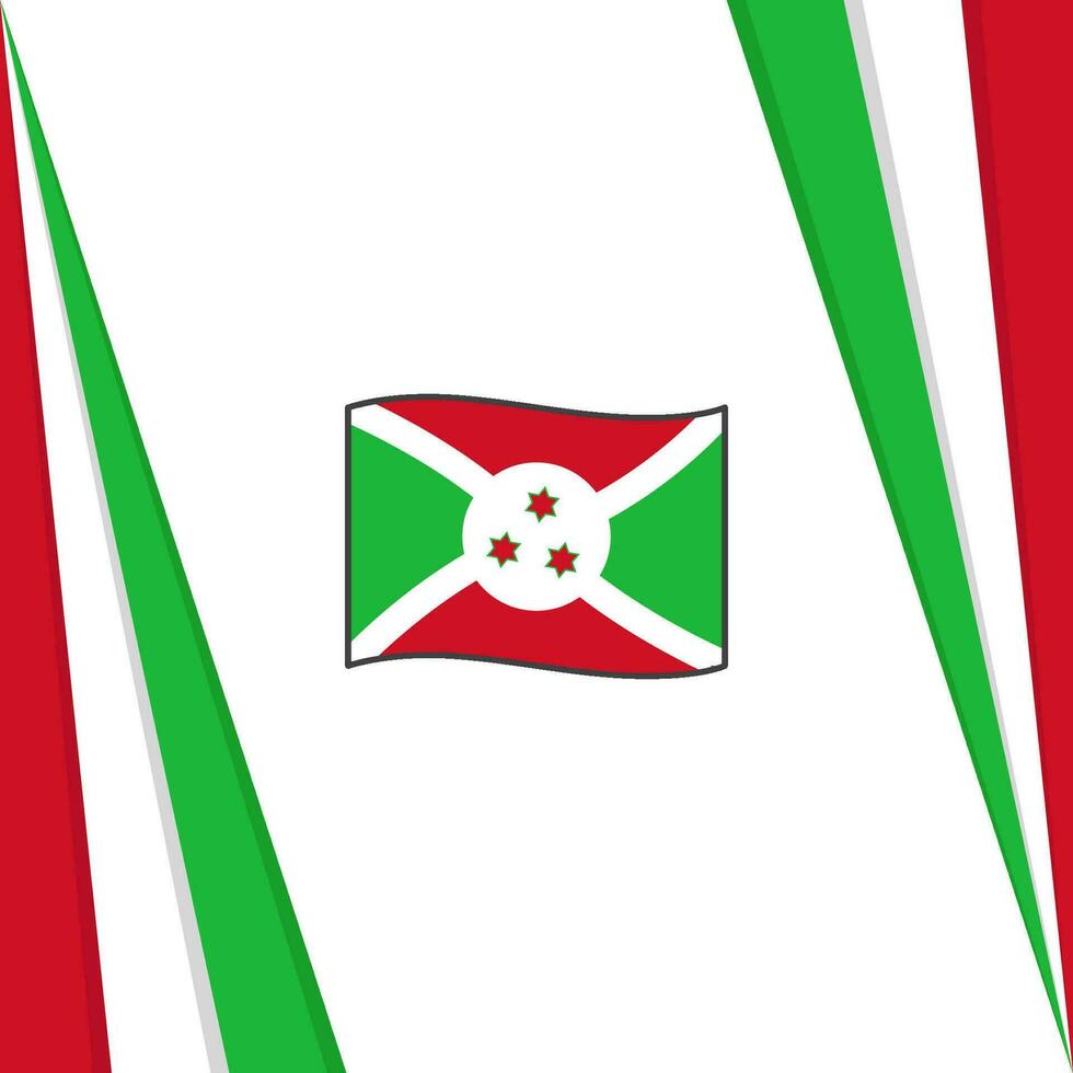 Burundi Flagge abstrakt Hintergrund Design Vorlage. Burundi Unabhängigkeit Tag Banner Sozial Medien Post. Burundi Flagge vektor