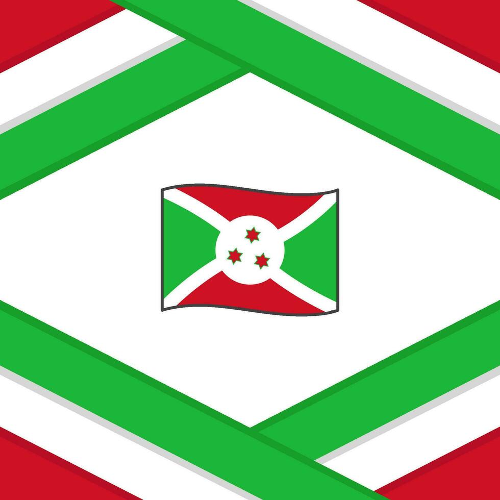 Burundi Flagge abstrakt Hintergrund Design Vorlage. Burundi Unabhängigkeit Tag Banner Sozial Medien Post. Burundi Vorlage vektor