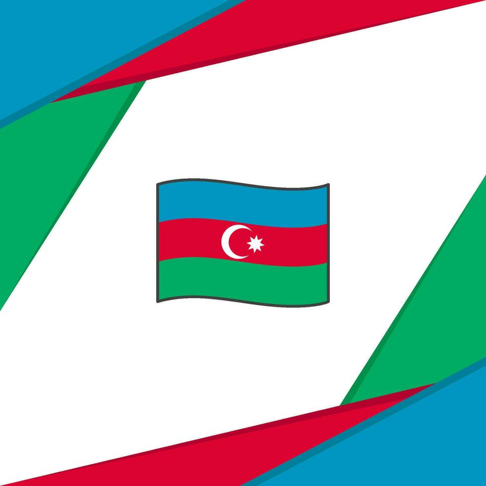 azerbaijan flagga abstrakt bakgrund design mall. azerbaijan oberoende dag baner social media posta. azerbaijan vektor