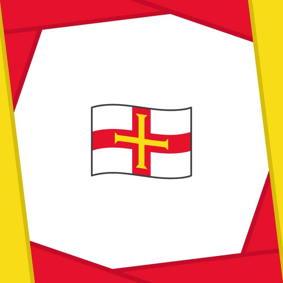 Guernsey Flagge abstrakt Hintergrund Design Vorlage. Guernsey Unabhängigkeit Tag Banner Sozial Medien Post. Guernsey Banner vektor