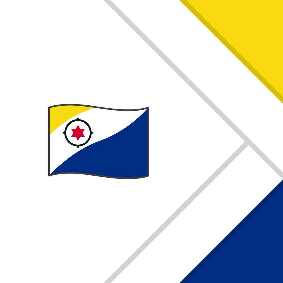 Bonaire Flagge abstrakt Hintergrund Design Vorlage. Bonaire Unabhängigkeit Tag Banner Sozial Medien Post. Bonaire Karikatur vektor