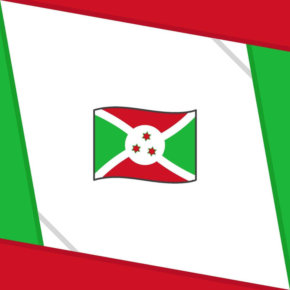 burundi flagga abstrakt bakgrund design mall. burundi oberoende dag baner social media posta. burundi oberoende dag vektor