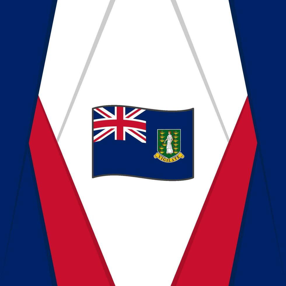 britisch Jungfrau Inseln Flagge abstrakt Hintergrund Design Vorlage. britisch Jungfrau Inseln Unabhängigkeit Tag Banner Sozial Medien Post. Hintergrund vektor