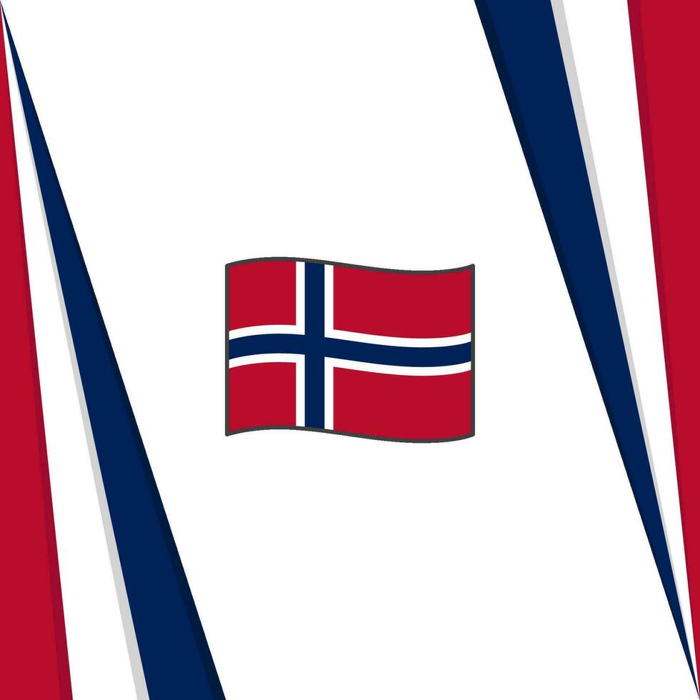 Norge flagga abstrakt bakgrund design mall. Norge oberoende dag baner social media posta. Norge flagga vektor