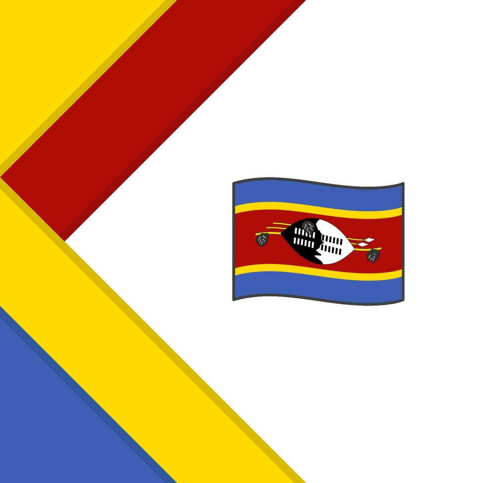 eswatini flagga abstrakt bakgrund design mall. eswatini oberoende dag baner social media posta. eswatini illustration vektor