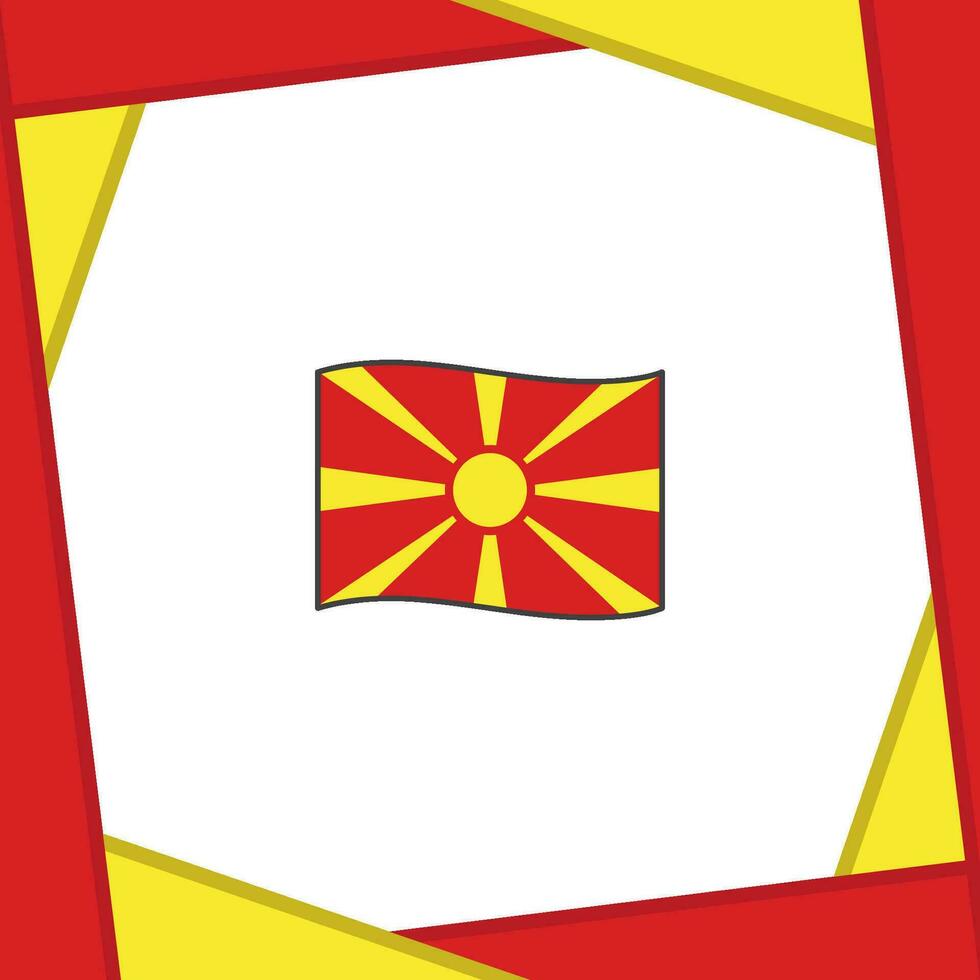 norr macedonia flagga abstrakt bakgrund design mall. norr macedonia oberoende dag baner social media posta. norr macedonia baner vektor