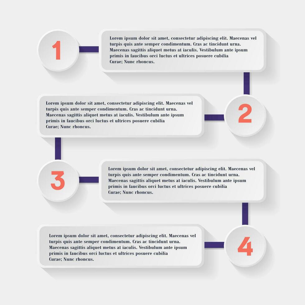 Infografik Design Vorlage mit 4 Pfeile, Optionen, Schritte, Teile, Prozesse. Vektor Banner Was können Sein benutzt zum Diagramm, Graph, Diagramm, Bericht, planen, Strategie, Daten Visualisierung, Netz Design.