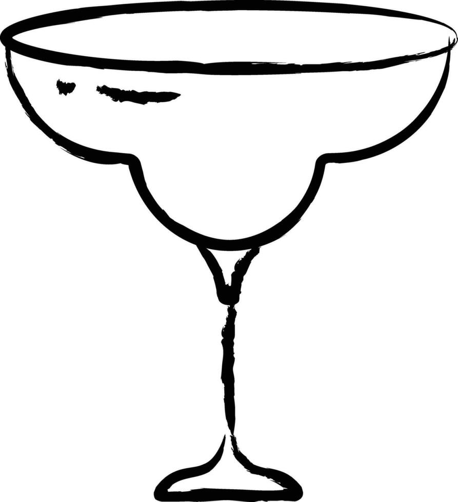 bar glas hand dragen vektor illustration