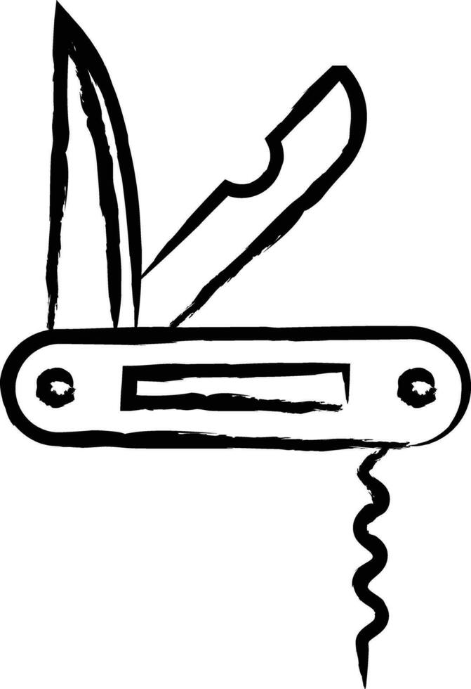 Messer Hand gezeichnet Vektor Illustration