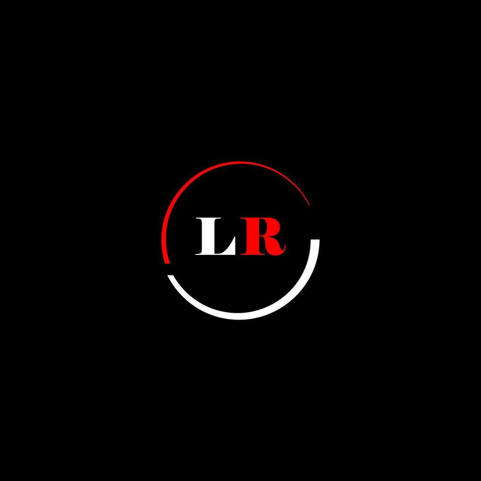 lr kreativ modern Briefe Logo Design Vorlage vektor