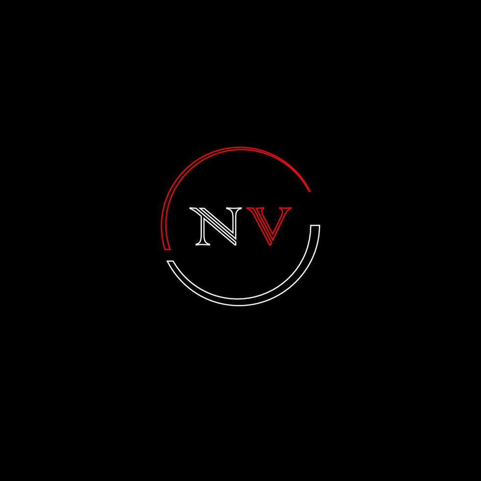 nv kreativ modern brev logotyp design mall vektor