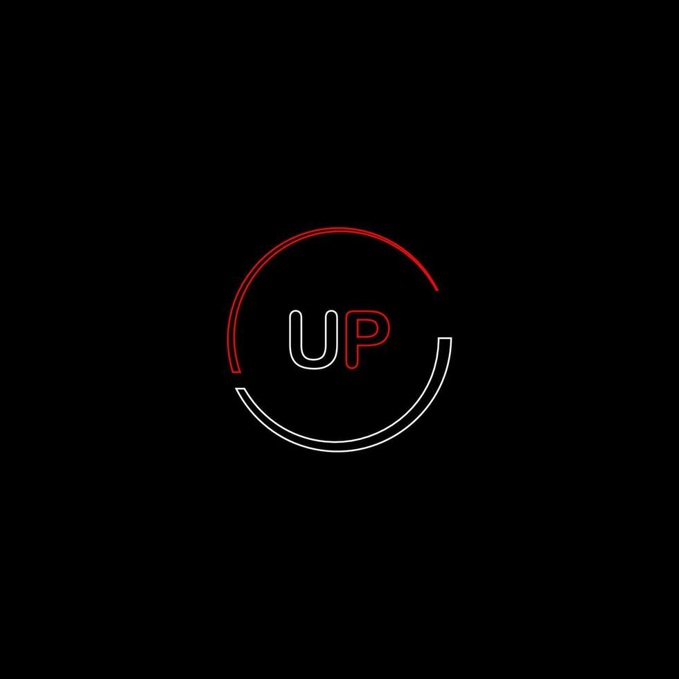 upp kreativ modern brev logotyp design mall vektor