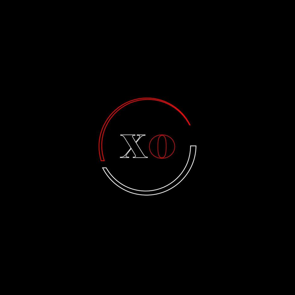 xo kreativ modern Briefe Logo Design Vorlage vektor