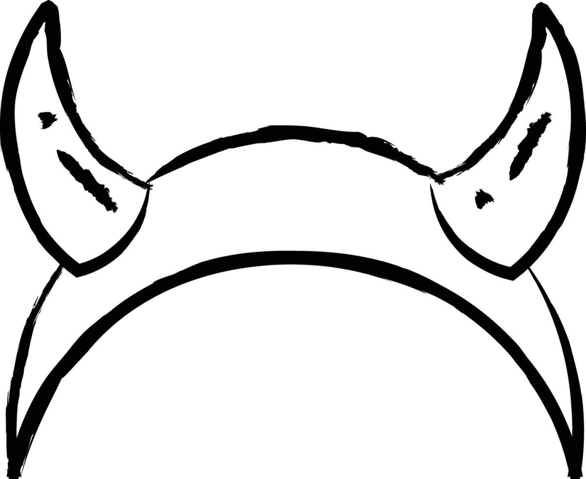 pannband hand dragen vektor illustration