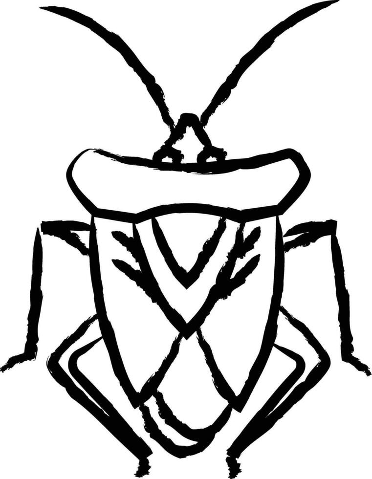 insekt hand dragen vektor illustration