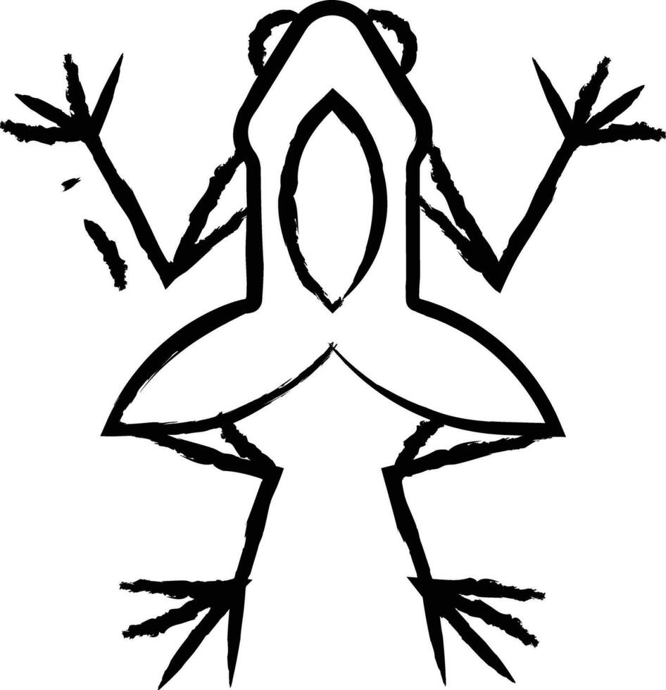 Frosch Hand gezeichnet Vektor Illustration