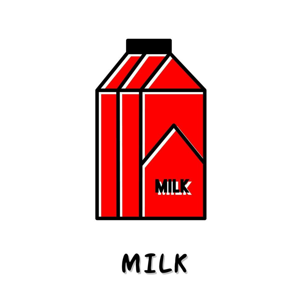 Milch Symbol Vektor Illustration. Lager Vektor.